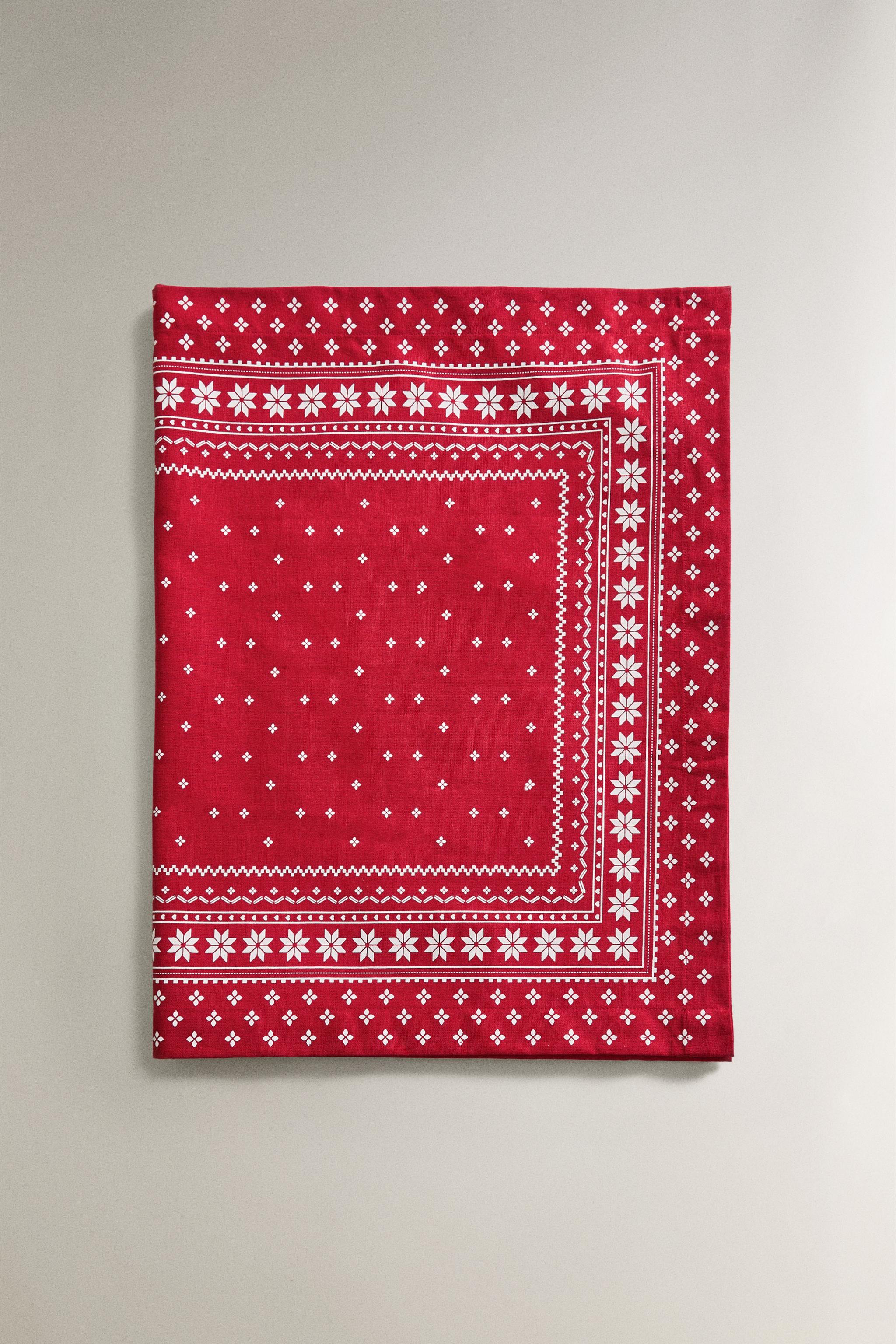 WINTER CHRISTMAS COTTON TABLE RUNNER